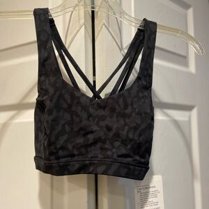 Lululemon Free To Be Serene Bra. Black and grey. Size 4